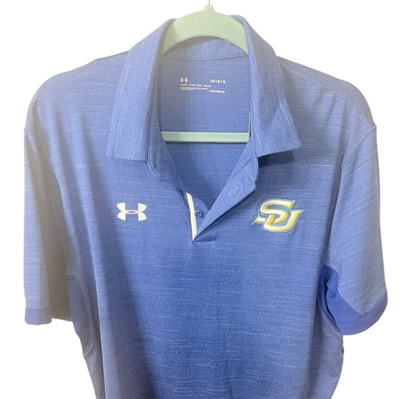 Under Armour Heat gear  Men's Southern University Polo shirt with Logo NWT Large - Picture 2 of 11